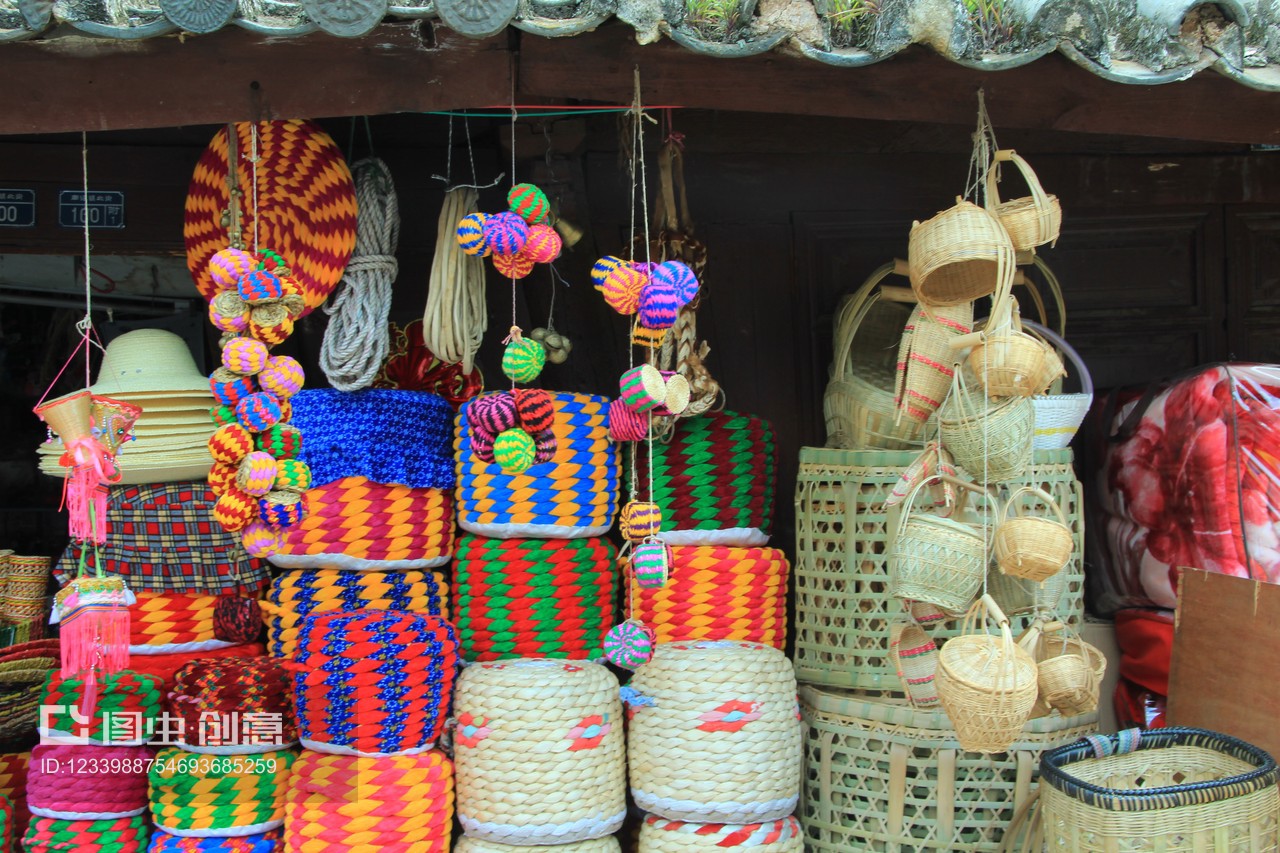 彝族编织物日常用品